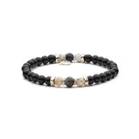 Bracciale Antracite Wood in Legno Pietre dure BWD11 MASAI